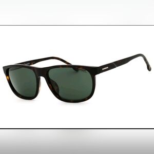 CARRERA C FLEX 08/G/S 0086 QT Sunglasses Havana Frame Green Lenses 58mm